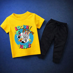 Looney Tones Printed Summer Tracksuit For Kids