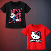 Micky & Kitty Girls Printed T-Shirt