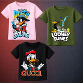 Bundle Of 3 Printed T-Shirt For Kids D7