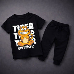Tiger Printed Summer Tracksuit For Kids