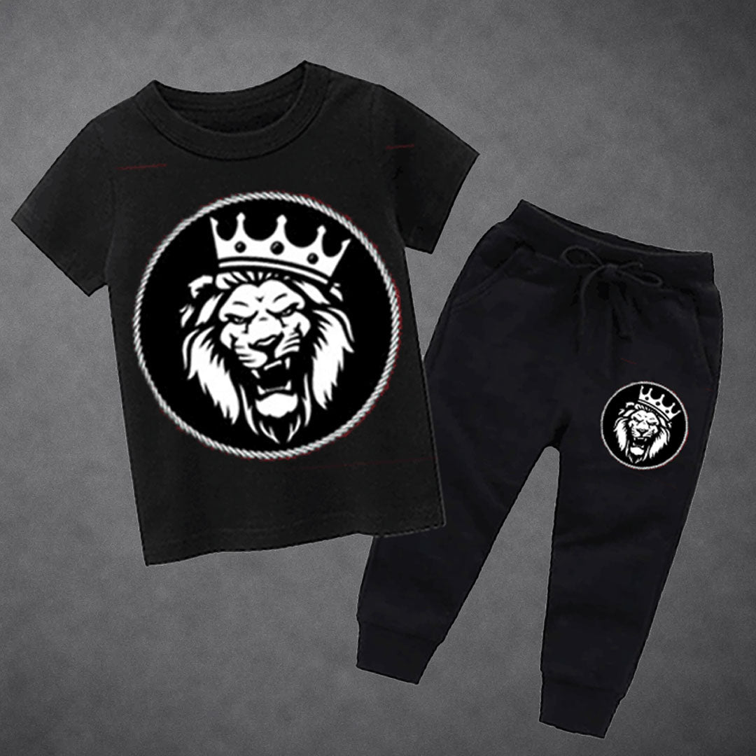 Loin King Summer Tracksuit For Kids