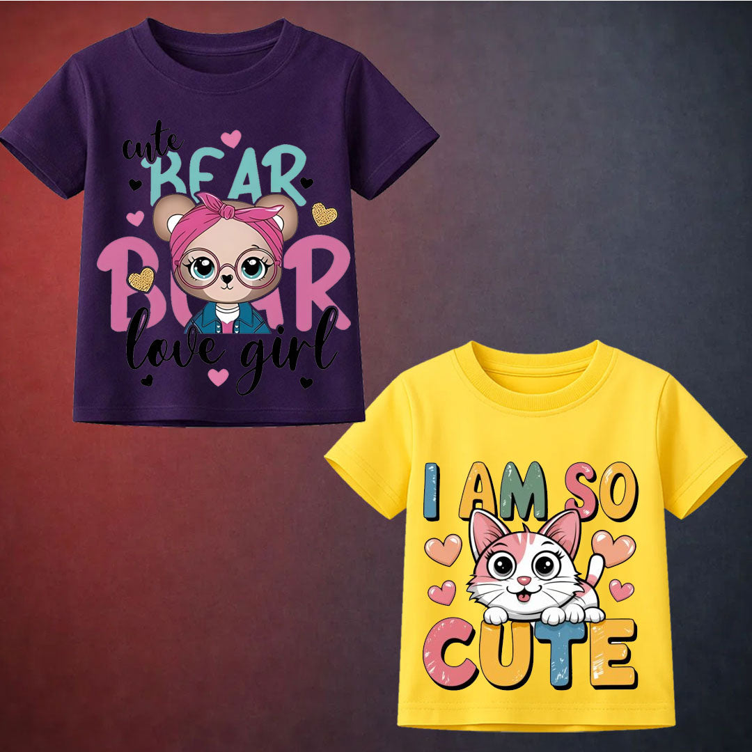 Bundle Of Printed T Shirt For Baby Girl