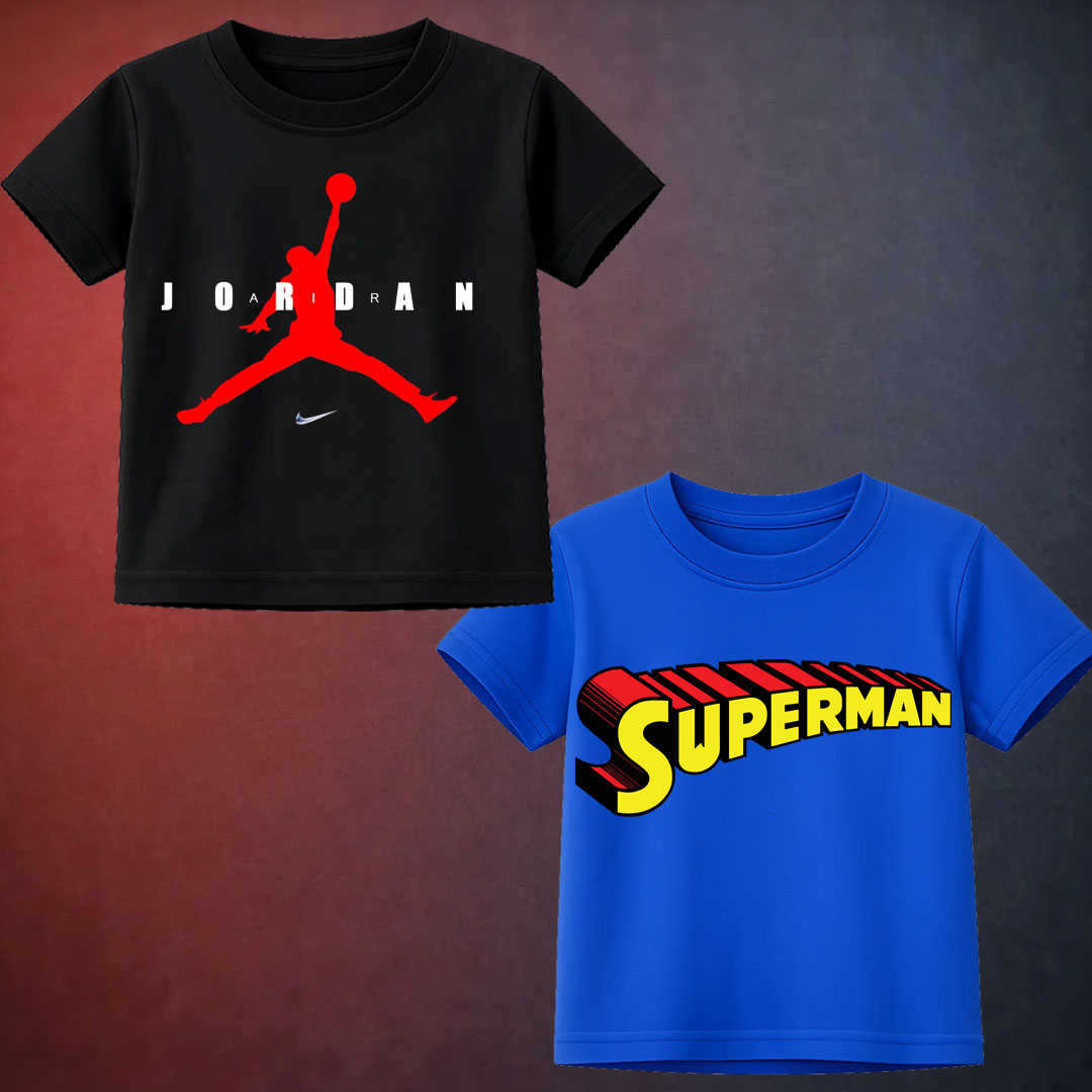 Bundle Of 2 Printed T Shirt For Kids