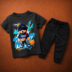 Bear Summer Tracksuit For Kids