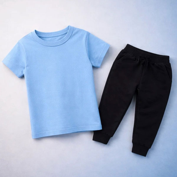 Plain Summer Tracksuit For Kids