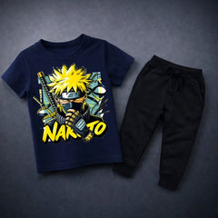 Naruto Printed Summer Tracksuit For Kids