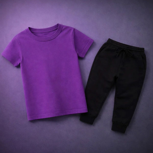Plain Summer Tracksuit For Kids