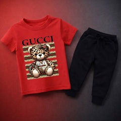 New Guc Printed Summer Tracksuit For Kids
