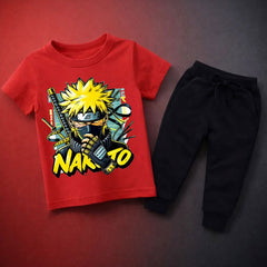 Naruto Printed Summer Tracksuit For Kids