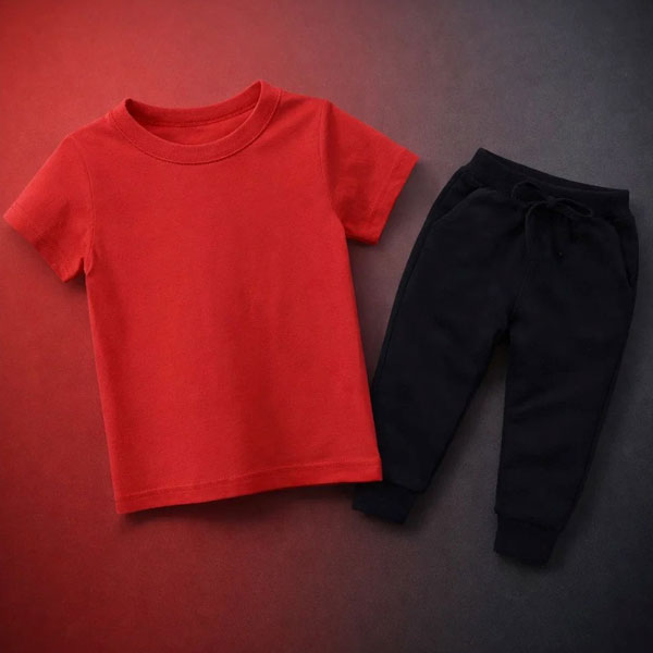 Plain Summer Tracksuit For Kids