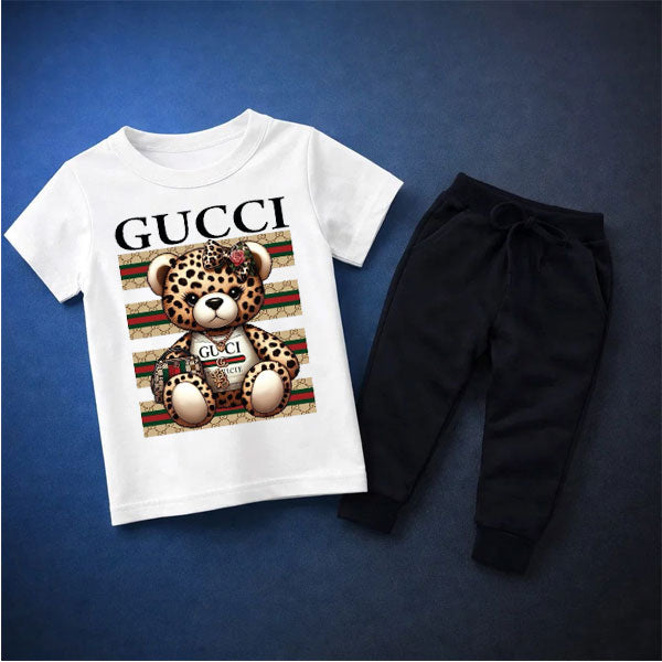 New Guc Printed Summer Tracksuit For Kids