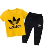 Ad Yellow Summer Tracksuit For Kids