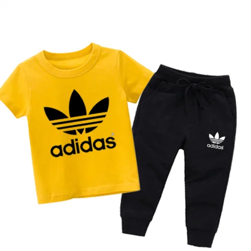 Ad Yellow Summer Tracksuit For Kids