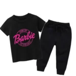 Barbie Black Summer Tracksuit For Kids