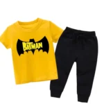 Batman New Yellow Summer Tracksuit For Kids