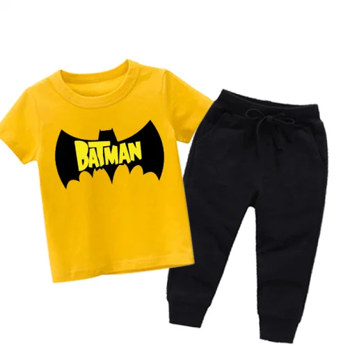 Batman New Yellow Summer Tracksuit For Kids