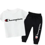 Champ White Summer Tracksuit For Kids