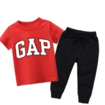 Gp Red Summer Tracksuit For Kids