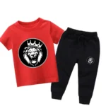 Loin King Summer Red Tracksuit For kids