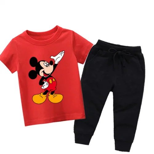 Mickey Red Summer Tracksuit For kids