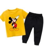 Mickey Yellow Summer Tracksuit For Kids