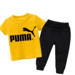 Pm Summer Yellow Tracksuit For Kids