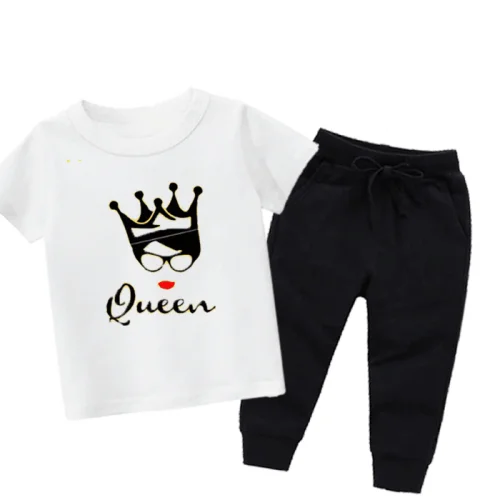 Queen White Summer Trakcusit For Kids