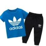 Royal Blue Ad Summer Tracksuit For Kids