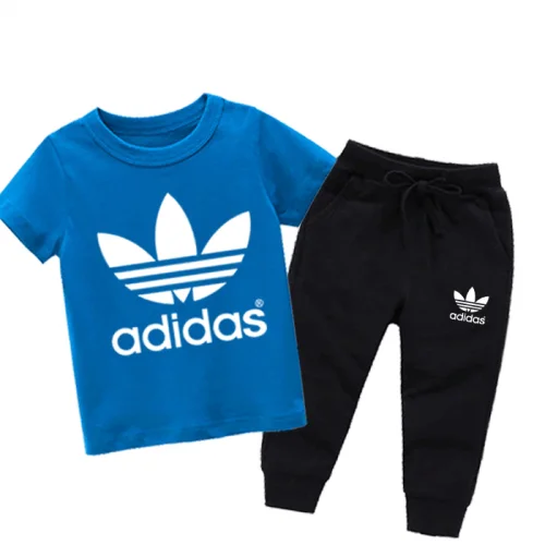 Royal Blue Ad Summer Tracksuit For Kids