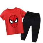 Spider Red Summer Tracksuit For Kids In Pakistan