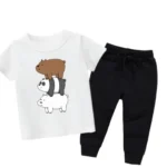 White Bears Summer Tracksuit For Kids